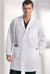 Landau Men's  Lab Coat (LAN3124-WWF)