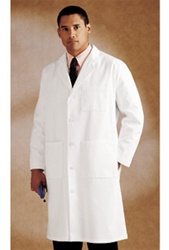 Landau Men's  Full Length Lab Coat (LAN3140-WWT)