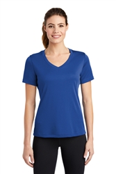 Sport-Tek Ladies Posicharge S/S V_Neck T-shirt (LST353