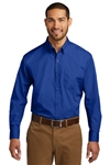 Port Authority® Mens Long Sleeve Carefree Poplin Dress Shirt ( W100-MG)