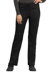 Cherokee Revolution Mid Rise Straight Leg Drawstring Pant (WW005T) - TALL LENGTH