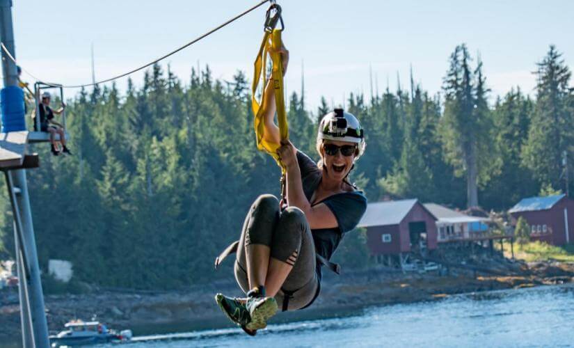 Zipline Adventure Park from Ward Cove