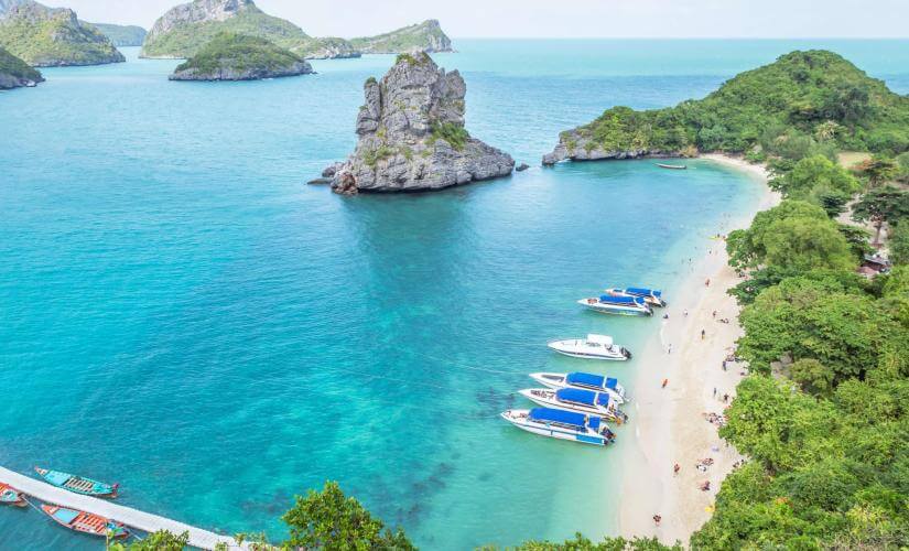 Speed Boat to Angthong National Marine Park