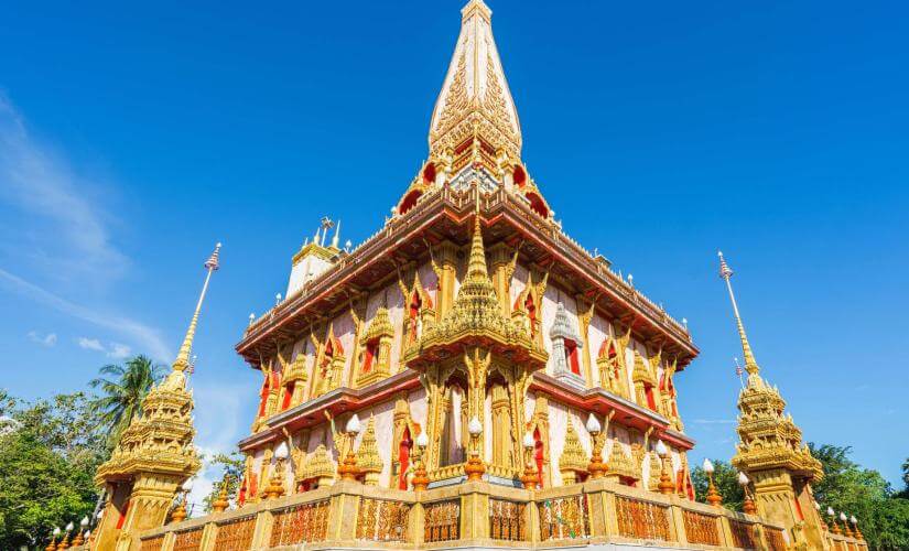 Phuket Wat Chalong, Old Town, and Promthep Cape with Thai Lunch