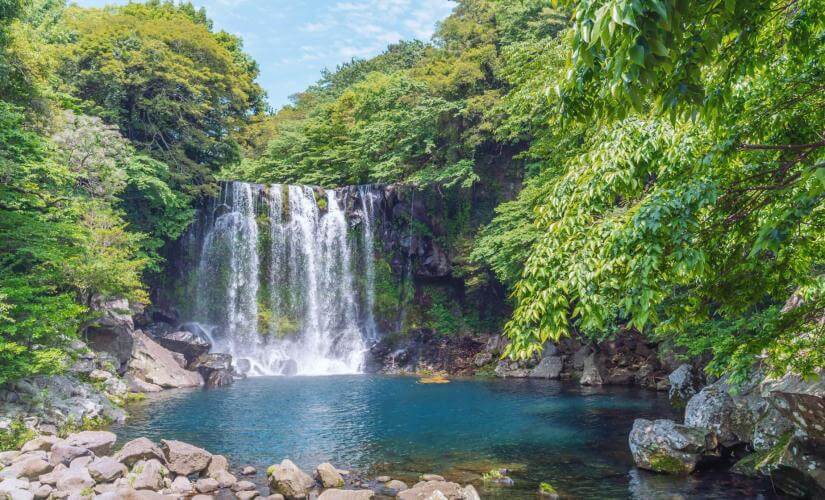 Private Waterfall, Sunrise Peak, and Market Tastings with Lunch from Seogwipo