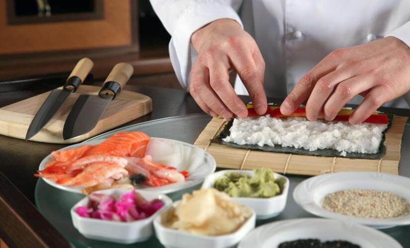 Sushi Making, Sake Tasting, and Local Market Walk (Hotel Guests)