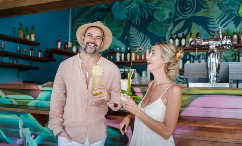 KUZA Beach Park Cozumel Day Pass with Buffet with Open Bar