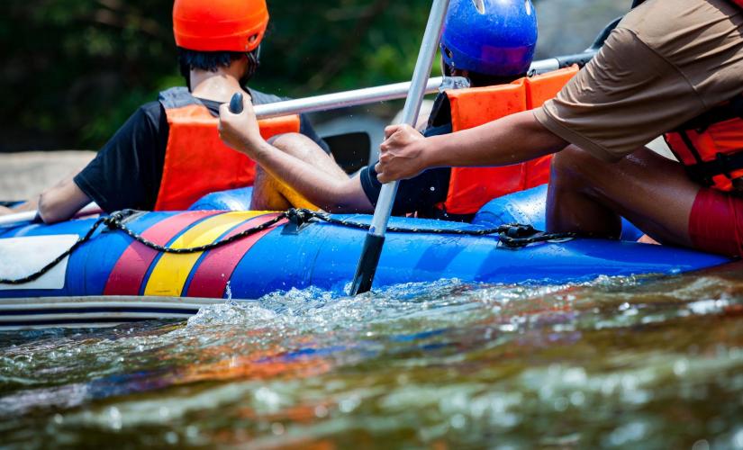 Jamaican White Water Rafting Port Trip by the Caribbean Sea