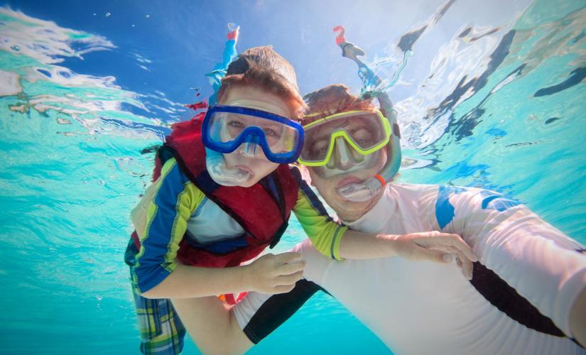 Snorkeling in the Caribbean Sea from Ocho Rios