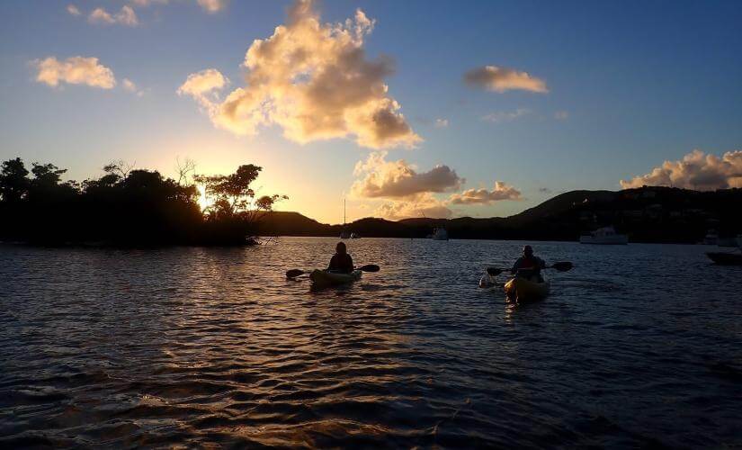 Night Kayak in the Lagoon
