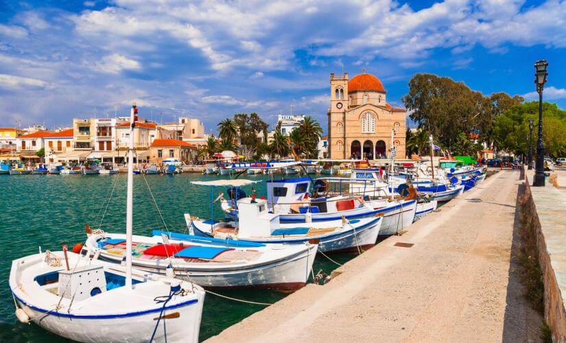 Agistri Moni and Aegina Island Hopping Day Cruise from Athens