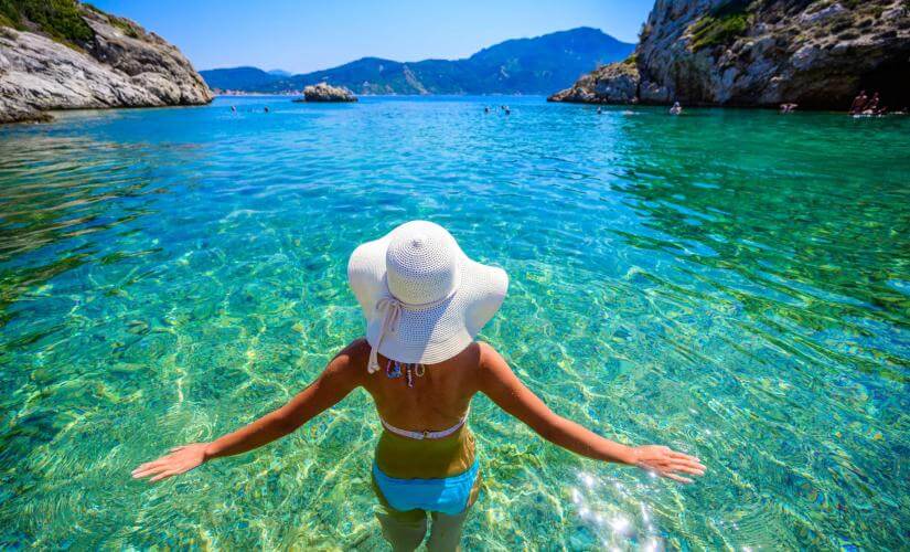 Beach Day at the Pearl of Corfu