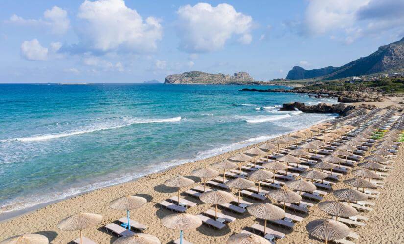 Falassarna Beach Break with Reserved Sunbed and Umbrella
