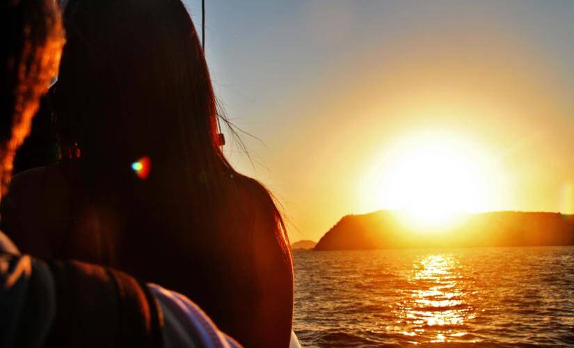 Historical Dubrovnik and Sunset by Sea