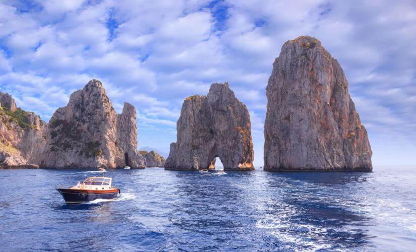 Private Capri Sail and Swim by Luxury Boat with Skipper