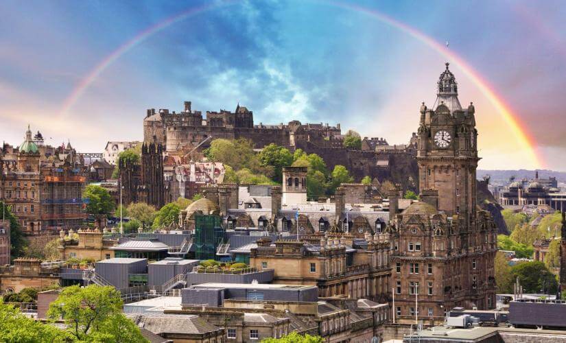 Panoramic Edinburgh Old and New City Highlights from Queensferry