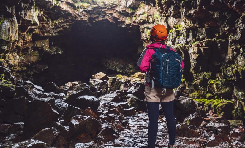 Hike lava caves, snorkel Silfra Fissure Tour