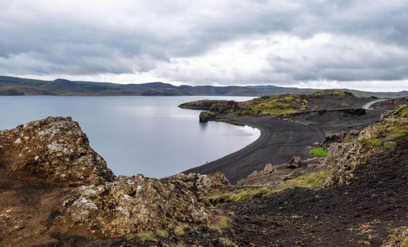 Reykjanes Volcanoes, Cliffs, and Bridge Between Continents