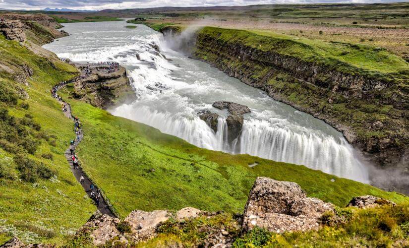 Private Gufufoss Waterfall and Vok Baths from Seydisfjordur