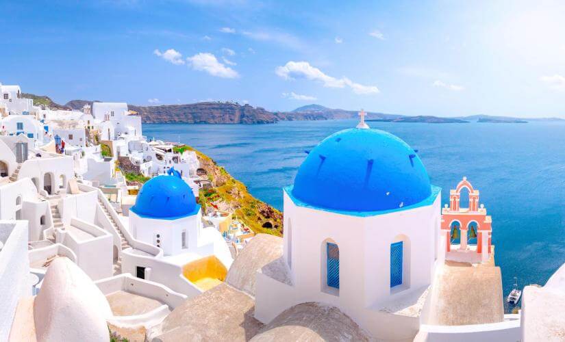 Private Flying Dress in Santorini Photoshoot with Wine Tasting