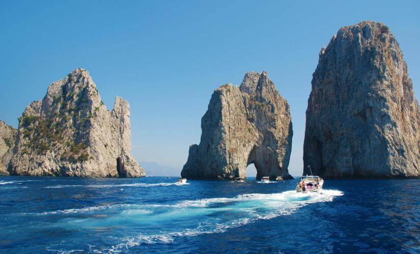 Capri Island Discovery Sail and Swim by Boat from Sorrento