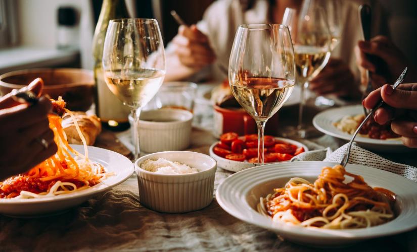 Dinner in a Typical Venetian Restaurant