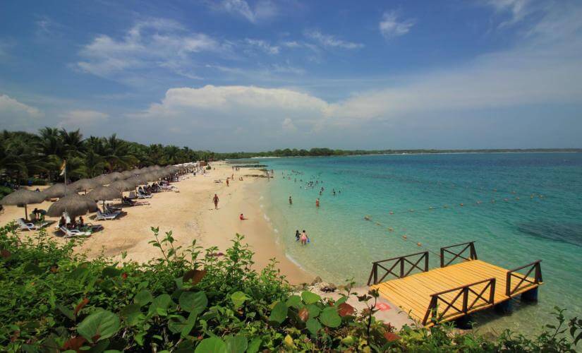 Rosario Islands Baru Beach by Boat