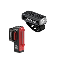 Lezyne Hecto Drive 500XL & Strip Light Set - Black