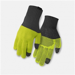 Giro Merino Gloves Grey & Wild Lime