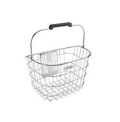 Electra Stainless Steel Wire QR Front Basket - Silver