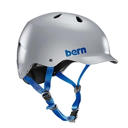 Bern Watts Satin Grey (with Blue Straps)