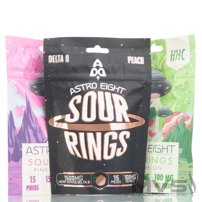 Delta-8 THC Sour Ring Edible Gummies by Astro Eight - 1500mg