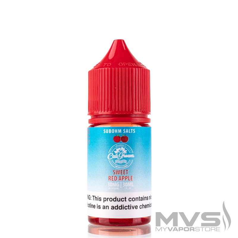 Sweet Red Apple by California Grown E-Liquids Nic Salts - 30ml