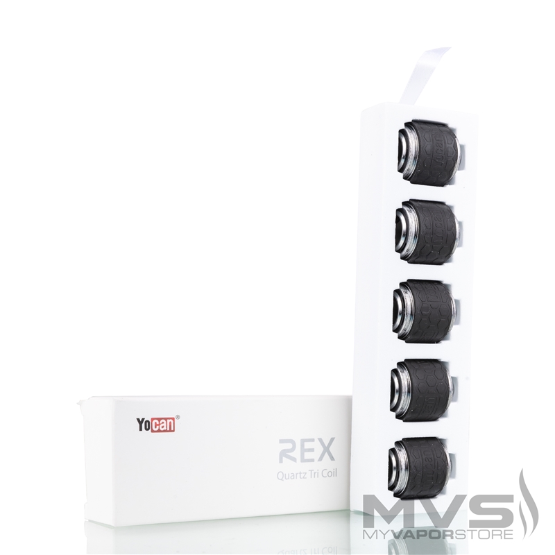 Yocan Rex QTC ( Quartz Tri-Coil) Atomizer Head - Pack of 5