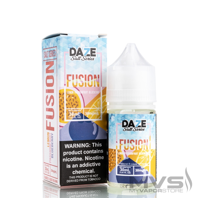 Fusion Lemon Passionfruit Blueberry Iced by 7 Daze Salt Series