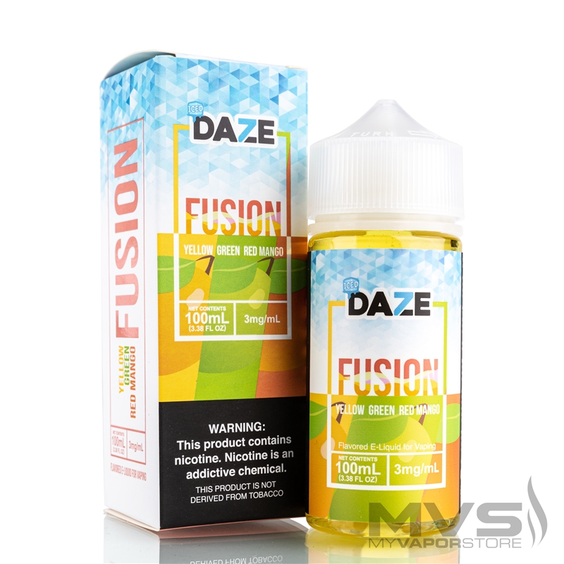 Fusion Yellow Green Red Mango Iced by 7 Daze - 100ml