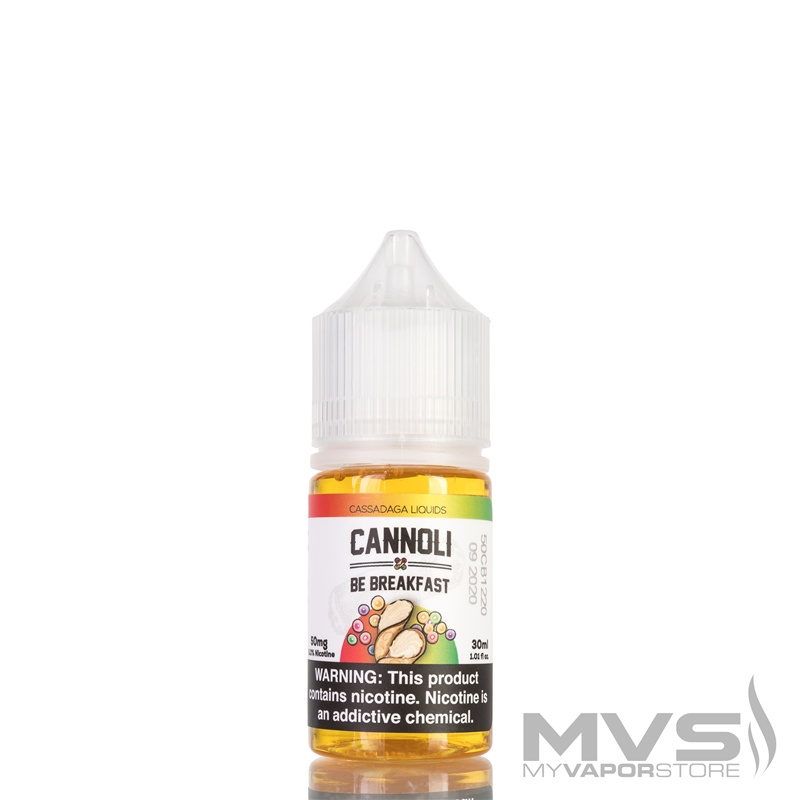 Cannoli Be Breakfast Salt By Cassadaga Liquids