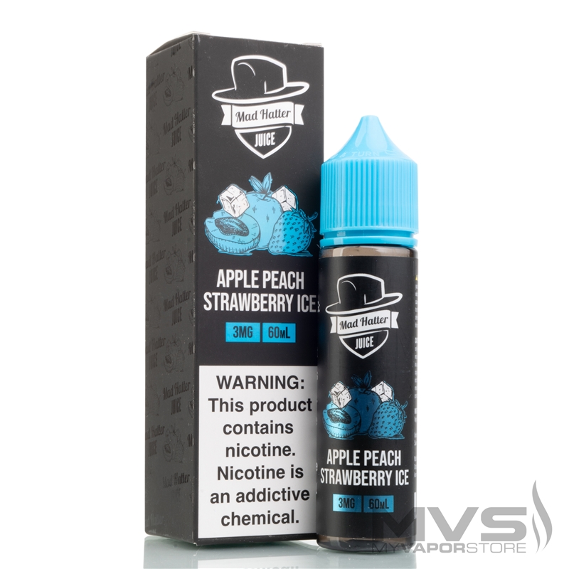 Apple Peach Strawberry Ice by Mad Hatter - 60ml