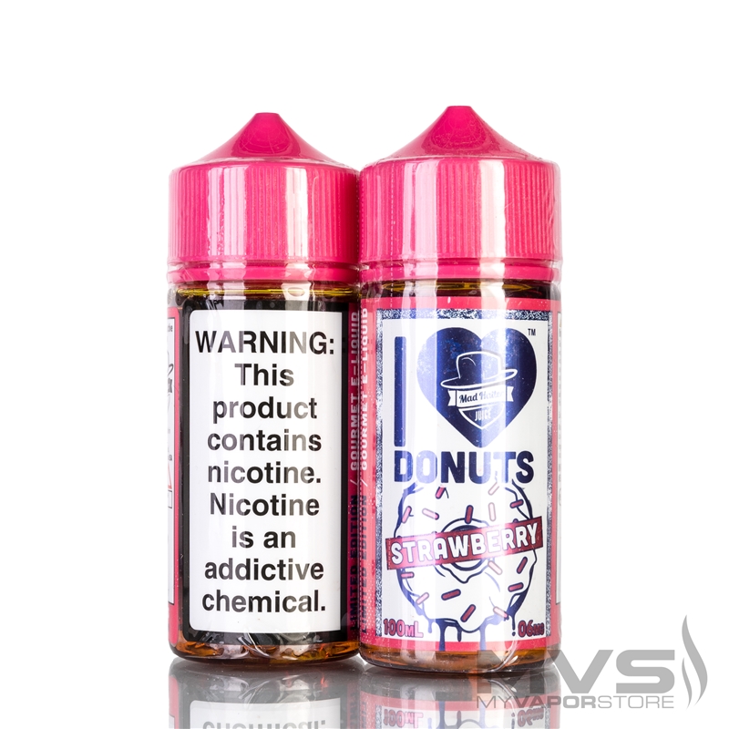 I Love Donuts Strawberry by Mad Hatter e-Juice