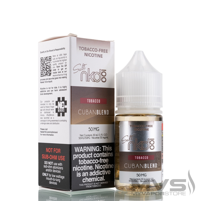 Cuban Blend by Naked 100 TFN Salt