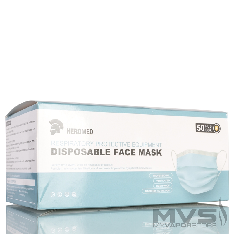 3-Ply Disposable Face Masks - Pack of 50