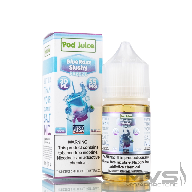 Blue Razz Slushy Freeze by Pod Juice - 30ml