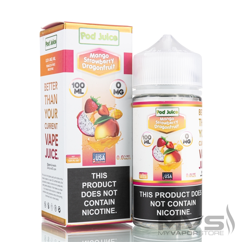 Mango Strawberry Dragonfruit by Pod Juice - 100ml