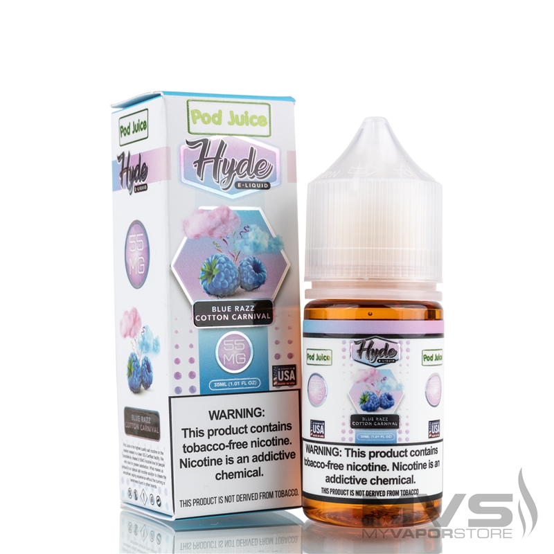 Blue Razz Cotton by Hyde X Pod Juice - 30ml