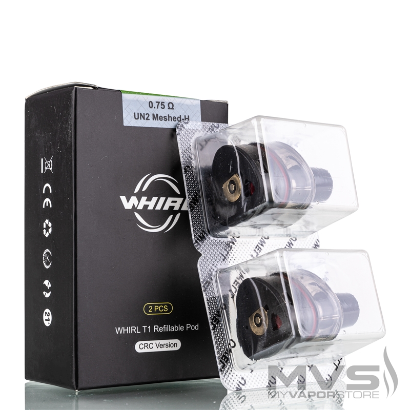 Uwell Whirl T1 Refillable Pod Cartridge - Pack of 2