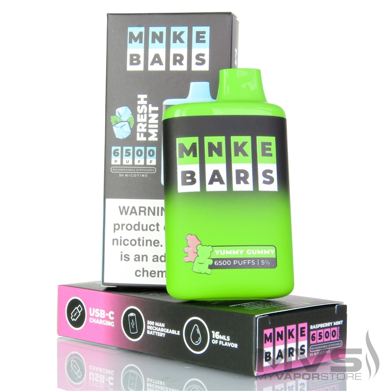 MNKE Bars 6500 Puff Disposable Vape Device