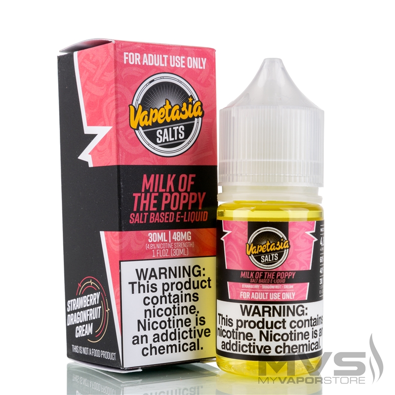 Milk of the Poppy by Vapetasia Salts eJuices