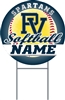 Softball Yard Sign with Name