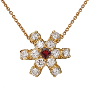 HopeStar 35 Diamond Pendant Necklace with Birthstone
