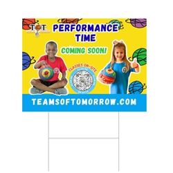 Performance Time QR Code Yard Sign